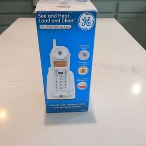 New General Electric GE Big Button Easy Dial White Phone 27906GE 1-A Single